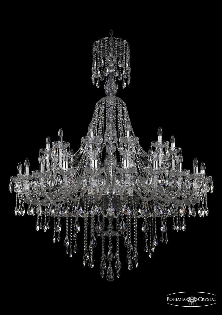 Подвесная люстра Bohemia Ivele 1415/24+12/530/XL-186/Ni