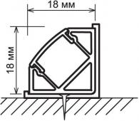 Профиль угловой алюминиевый Elektrostandard LL-2-ALP004 4690389104206
