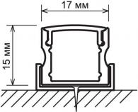 Профиль накладной алюминиевый Elektrostandard LL-2-ALP001-R 4690389104411