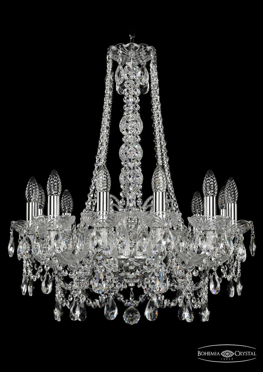 Подвесная люстра Bohemia Ivele 1411/12/195/h-70/Ni
