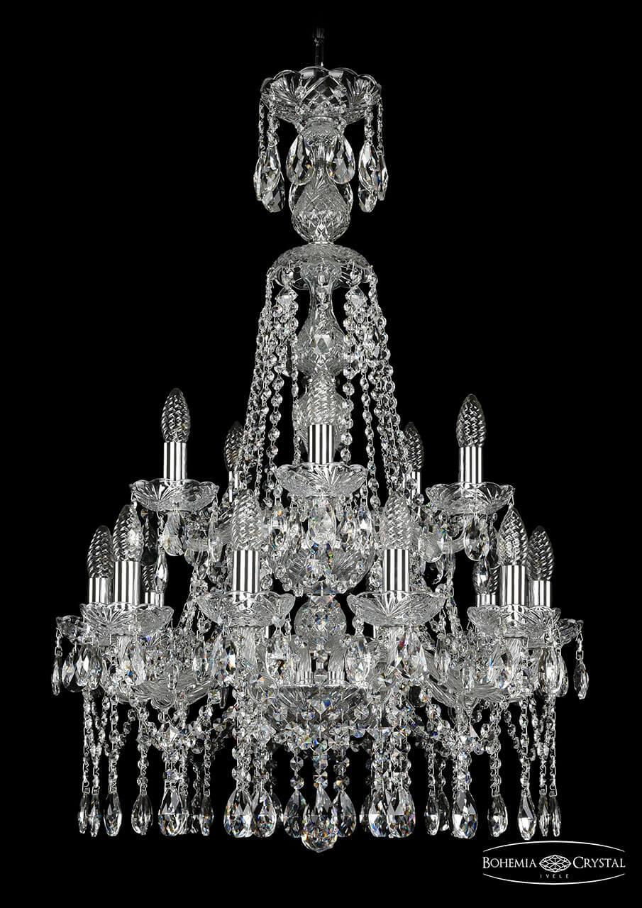 Подвесная люстра Bohemia Ivele 1413/10+5/200/XL-90/2d/Ni