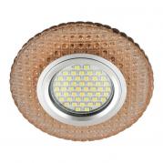 Встраиваемый светильник Fametto Luciole DLS-L135 Gu5.3 Glassy/Light Tea
