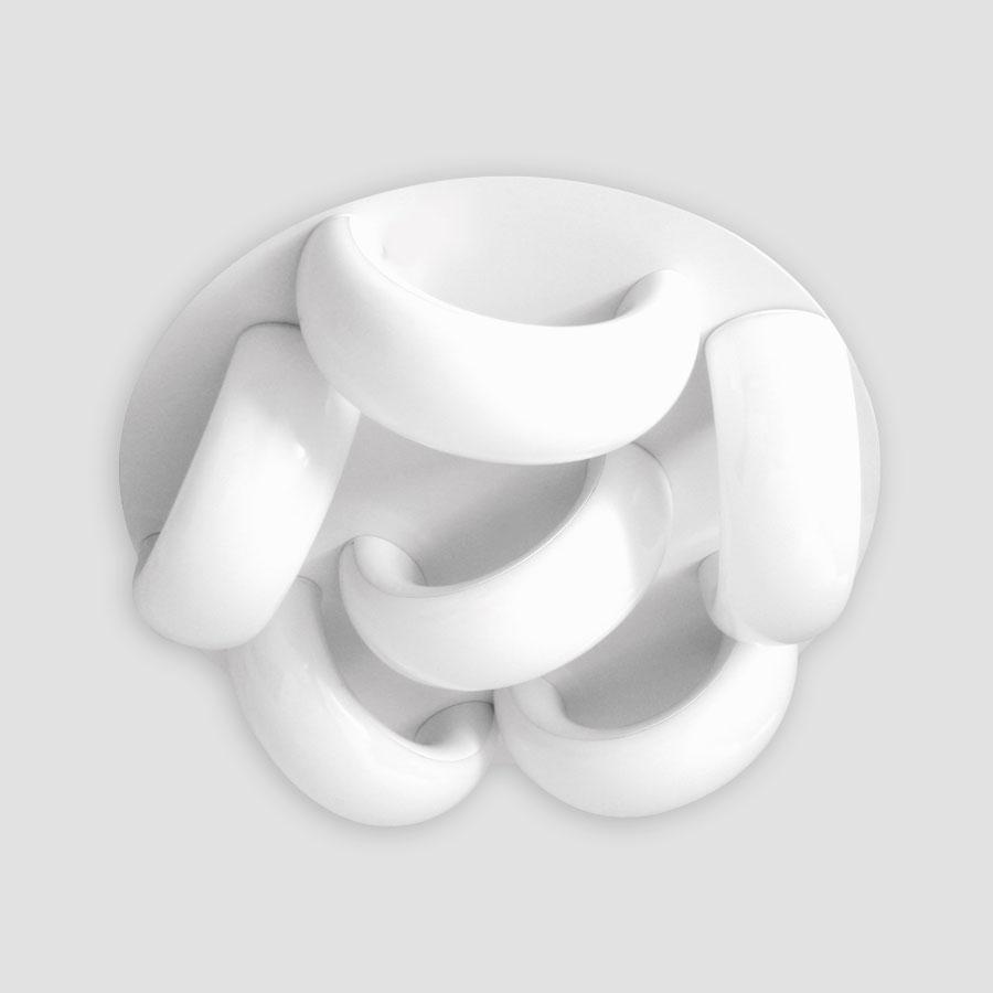 Потолочная светодиодная люстра Ambrella light Orbital Cloud FC12/6 WH 120W D650