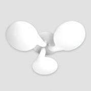 Потолочная светодиодная люстра Ambrella light Orbital Cloud FC22/3 WH 108W D720
