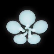 Потолочная светодиодная люстра Ambrella light Orbital Cloud FC24/5WH 180W D760