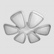 Потолочная светодиодная люстра Ambrella light Orbital Granule FG1014/6 WH/SL 410W D1040*800