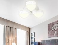 Потолочная светодиодная люстра Ambrella light Orbital Granule FG2063 WH 72W+15W D330