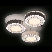 Потолочная светодиодная люстра Ambrella light Orbital High-Tech FH12/3 WH 96W D500
