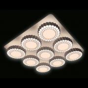Потолочная светодиодная люстра Ambrella light Orbital High-Tech FH14/9 WH 288W D750*750