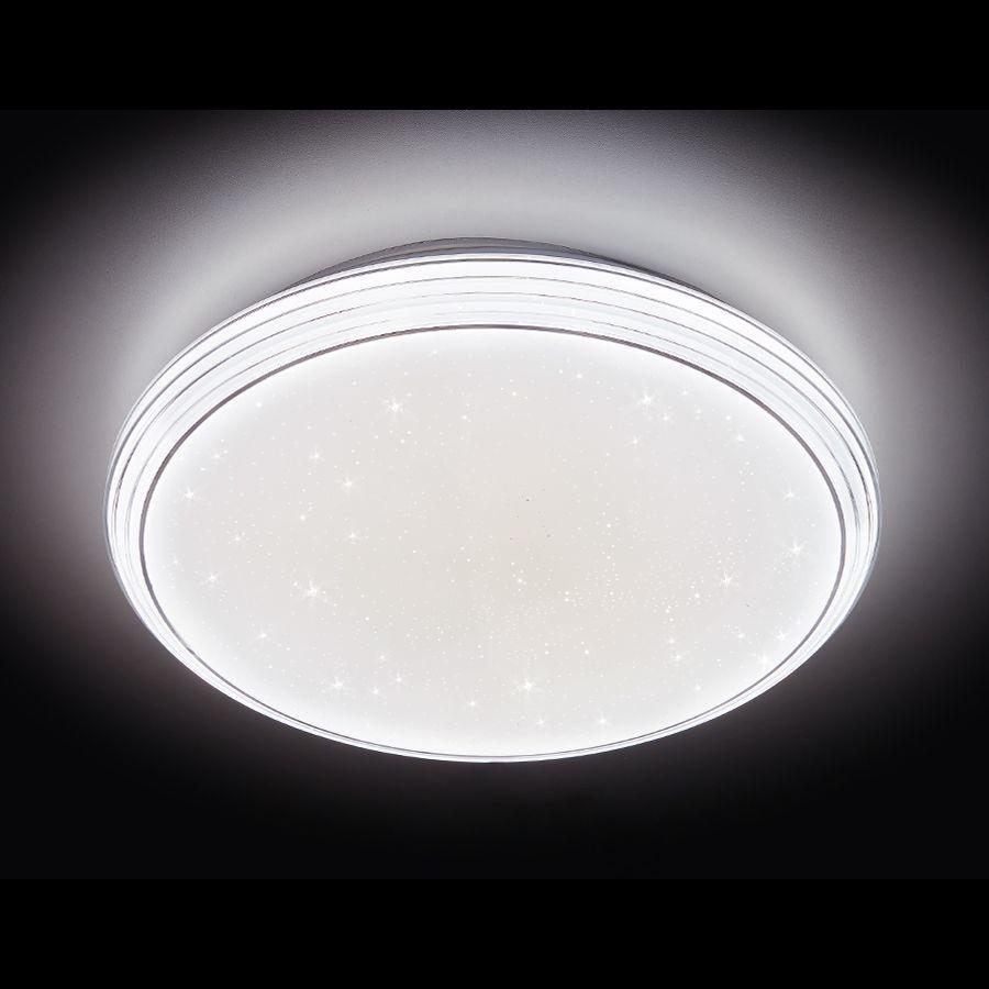 Потолочный светодиодный светильник Ambrella light Orbital Air F14 WH 72W D400