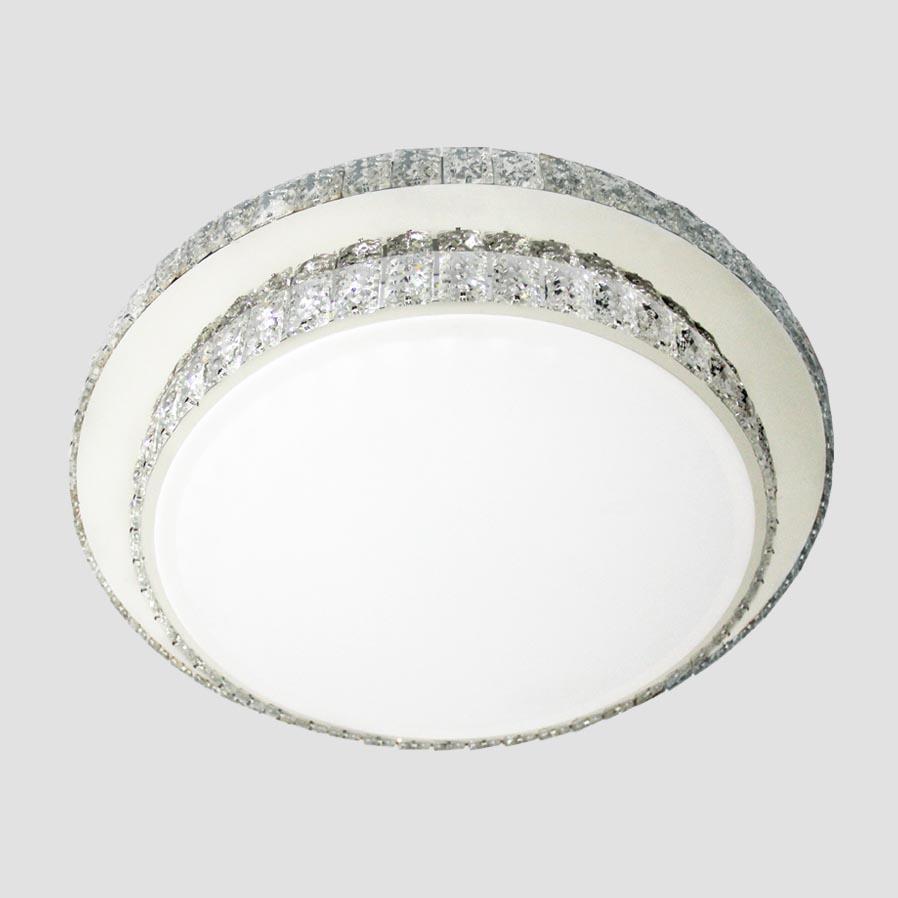 Потолочный светодиодный светильник Ambrella light Orbital Crystal F95 CH/CL 72W D600