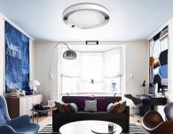 Потолочный светодиодный светильник Ambrella light Orbital Crystal Sand FS1212 WH/WH 64W+23W D500