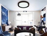 Потолочный светодиодный светильник Ambrella light Orbital Crystal Sand FS1212 WH/CH 64W+23W D500