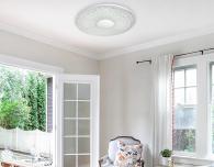 Потолочный светодиодный светильник Ambrella light Orbital Crystal Sand FS1230 CL 48W D480