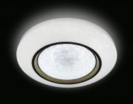 Потолочный светодиодный светильник Ambrella light Orbital Crystal Sand FS1233 WH/SD 48W D390