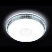 Потолочный светодиодный светильник Ambrella light Orbital Design F128 WH SL 72W D500