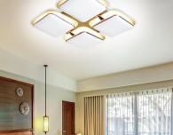 Потолочный светодиодный светильник Ambrella light Orbital Granule FG2034 WH 128W+48W D670*670