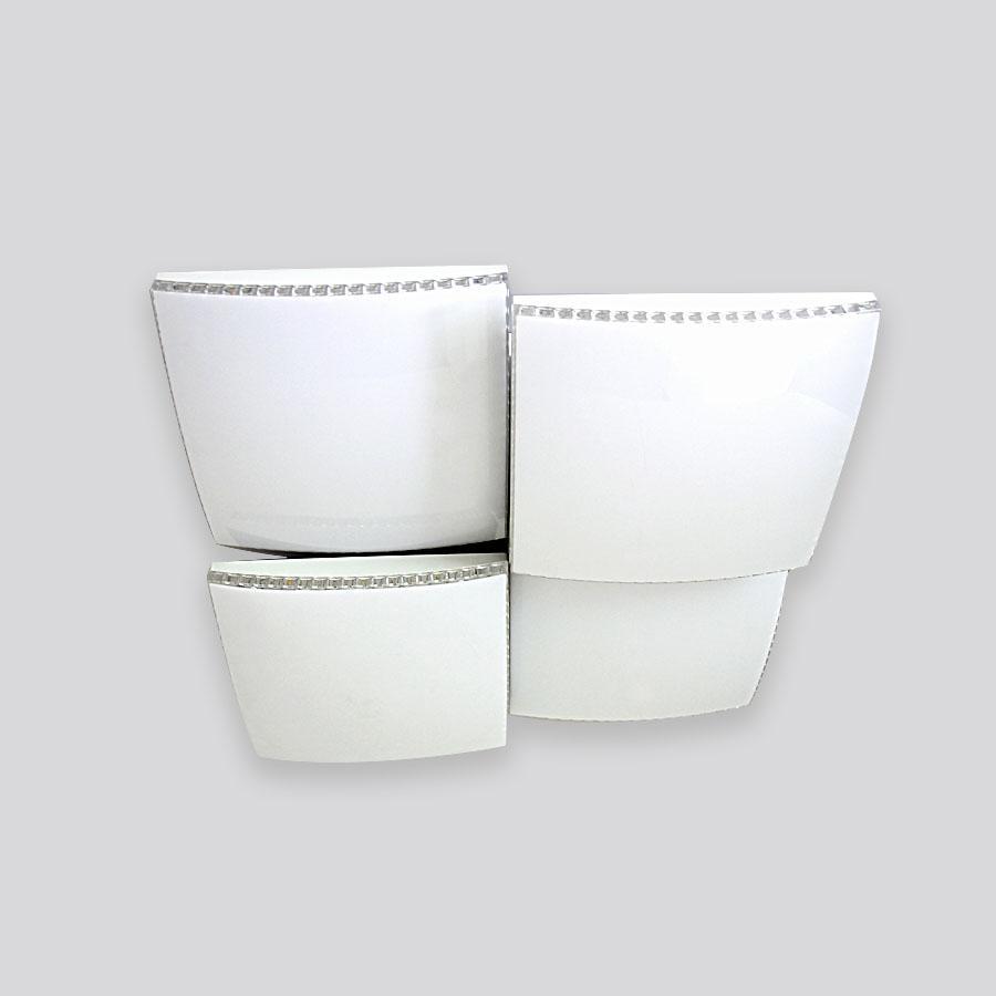 Потолочный светодиодный светильник Ambrella light Orbital Parrus FP2324 WH 128W D480*480