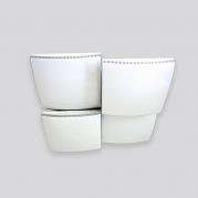 Потолочный светодиодный светильник Ambrella light Orbital Parrus FP2324 WH 128W D480*480
