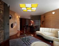 Потолочный светодиодный светильник Ambrella light Orbital Parrus FP2359 WH 288W D720*720