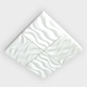 Потолочный светодиодный светильник Ambrella light Orbital Parrus FP2381 WH 128W D500*500