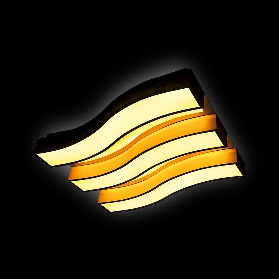 Потолочный светодиодный светильник Ambrella light Orbital Parrus FP2423 WH 90W+48W D690*500