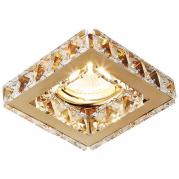 Встраиваемый светильник Ambrella light Crystal K110 CL/G