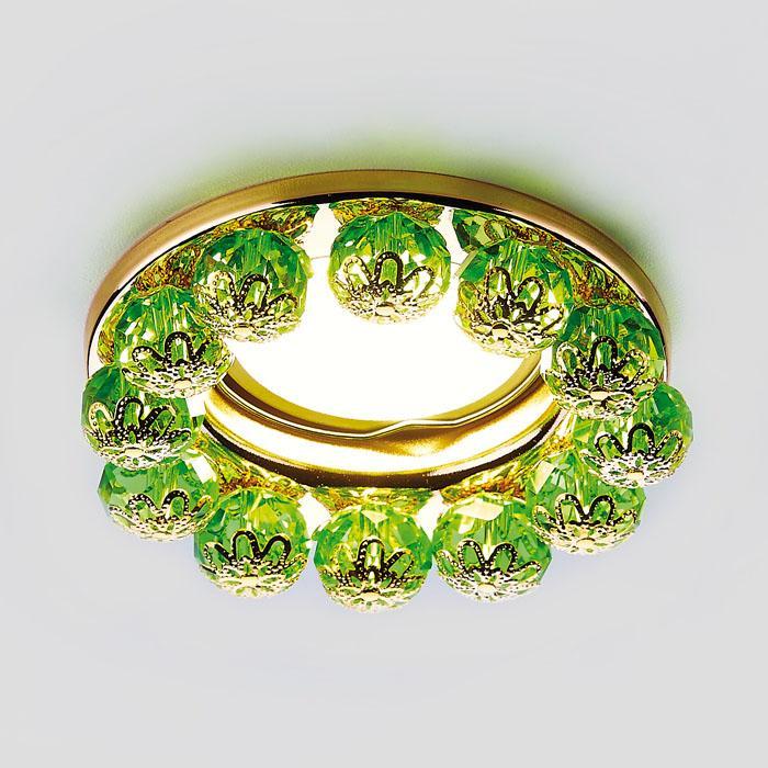 Встраиваемый светильник Ambrella light Crystal K203 GR/G