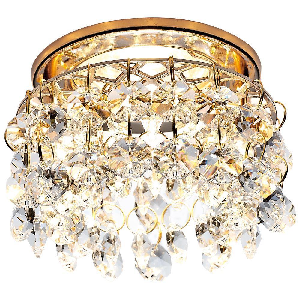 Встраиваемый светильник Ambrella light Crystal K3221 CL/G