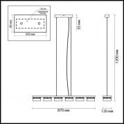 Подвесная светодиодная люстра Odeon Light Vivace 3818/60L