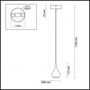 Подвесной светодиодный светильник Odeon Light Jolie 3822/8L