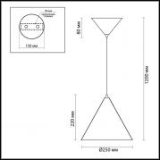 Подвесной светодиодный светильник Odeon Light Taper 3838/19CL