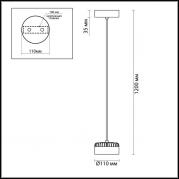 Подвесной светодиодный светильник Odeon Light Vivace 3818/10L
