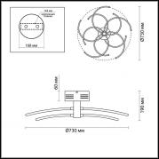 Потолочный светодиодный светильник Odeon Light Kola 4103/90L