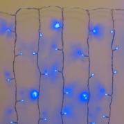 Светодиодная гирлянда Занавес 1x3м 300LED синяя без мерцания 05-1744
