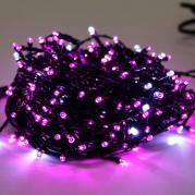 Светодиодная гирлянда Луч 2х25м 50м 500LED розовая с мерцанием 05-1970