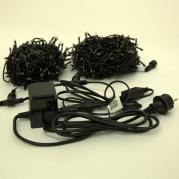 Светодиодная гирлянда Луч 2х25м 50м 500LED розовая с мерцанием 05-1970