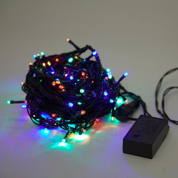 Светодиодная гирлянда Нить 10м 100LED разноцветная с мерцанием 05-1980