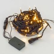 Светодиодная гирлянда Нить 10м 100LED теплый белый с мерцанием 05-602