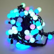 Светодиодная гирлянда Шарики 10м 100LED разноцветная с мерцанием 05-644