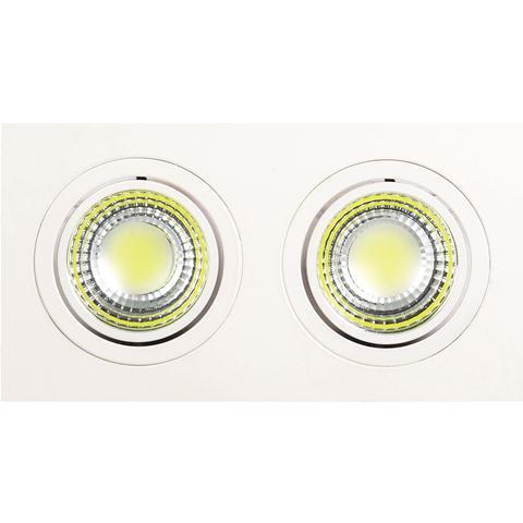 Встраиваемый светодиодный светильник Horoz 2X5W 2700К белый 016-021-0010 (HL6702L)