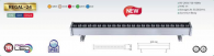 Уличный светодиодный светильник Horoz Regal 24W голубой 109-001-0024
