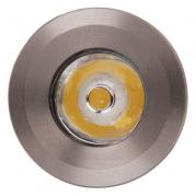 Встраиваемый светодиодный светильник Horoz Monica 1W 6400К матовый хром 016-003-0001 (HL665L)