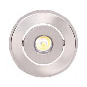 Встраиваемый светодиодный светильник Horoz Vera-1 1W 6400K матовый хром 016-011-0001 (HL671L)
