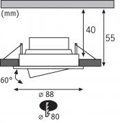 Встраиваемый светодиодный светильник Paulmann EBL Led Rund 3939
