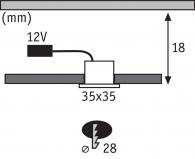 Мебельный светодиодный светильник Paulmann Micro Line Mini Led 93587