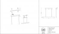 Подвесной светодиодный светильник Maytoni Step P010PL-L23W