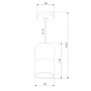 Подвесной светильник Eurosvet Mini Topper 50146/1 хром/черный жемчуг