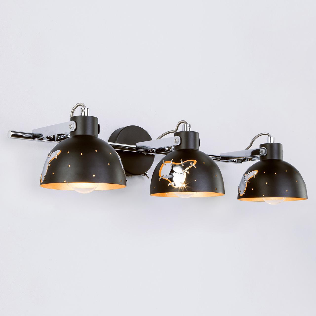 Спот Eurosvet Grunge 20069/3 черный