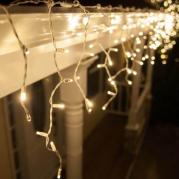 Светодиодная гирлянда Бахрома 3х0.5м 150LED теплый белый без мерцания 05-568